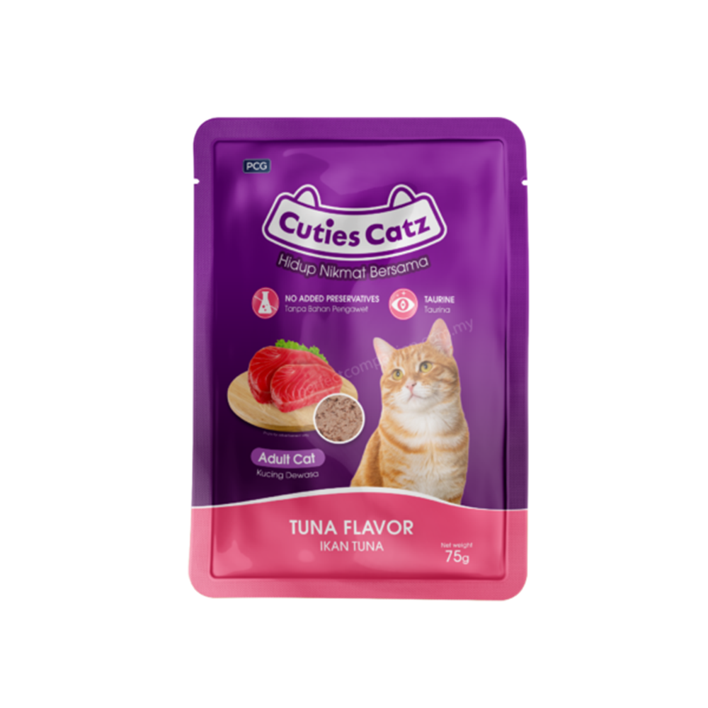 Tuna Flavor Cuties Catz Pouch 75g